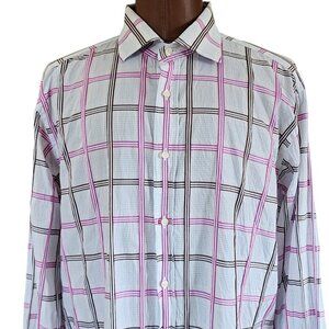 Etro Milano Multicolor Long Sleeve Shirt Size 44 XL